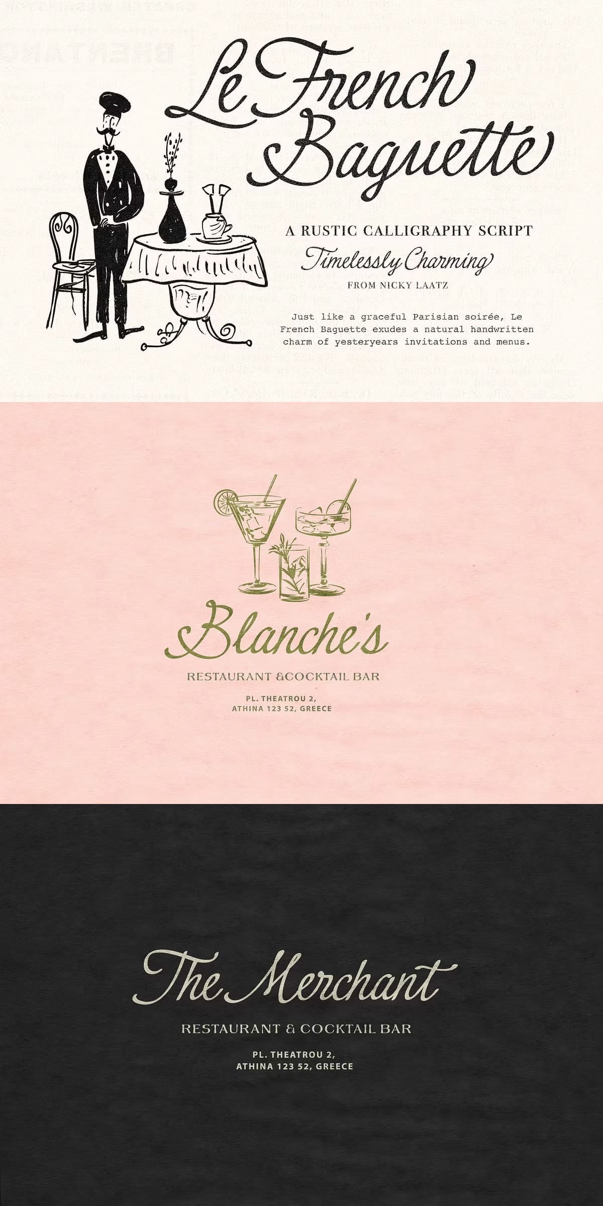 Le French Baguette Script - Typesite